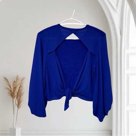 459 - ZARA CROP TOP - ROYAL BLUE - Picture 13 of 13